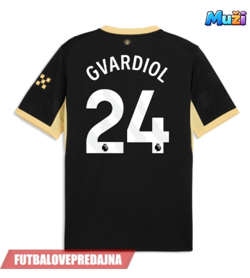 Lacne Muži Futbalové dres Manchester City Josko Gvardiol #24 2026-27 Krátky Rukáv - Preč